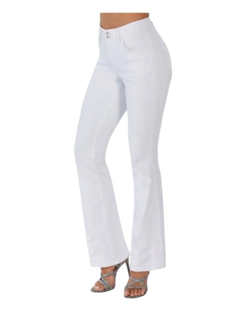 Boston Proper White Women's Bootcut Jeans